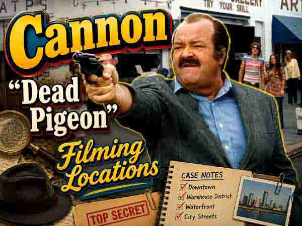 A scene from the 1971 epsiode Dead Pigeon from the TV series Cannon.