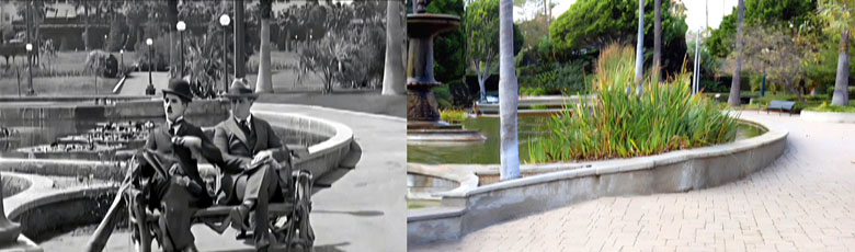 Then and now look at a scene from the Charlie Chaplin movie The Idle Class.