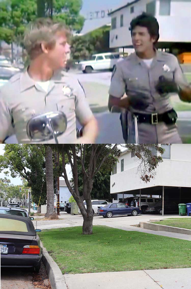 Filming location from the episode Moving Violation from the TV series CHiPs.