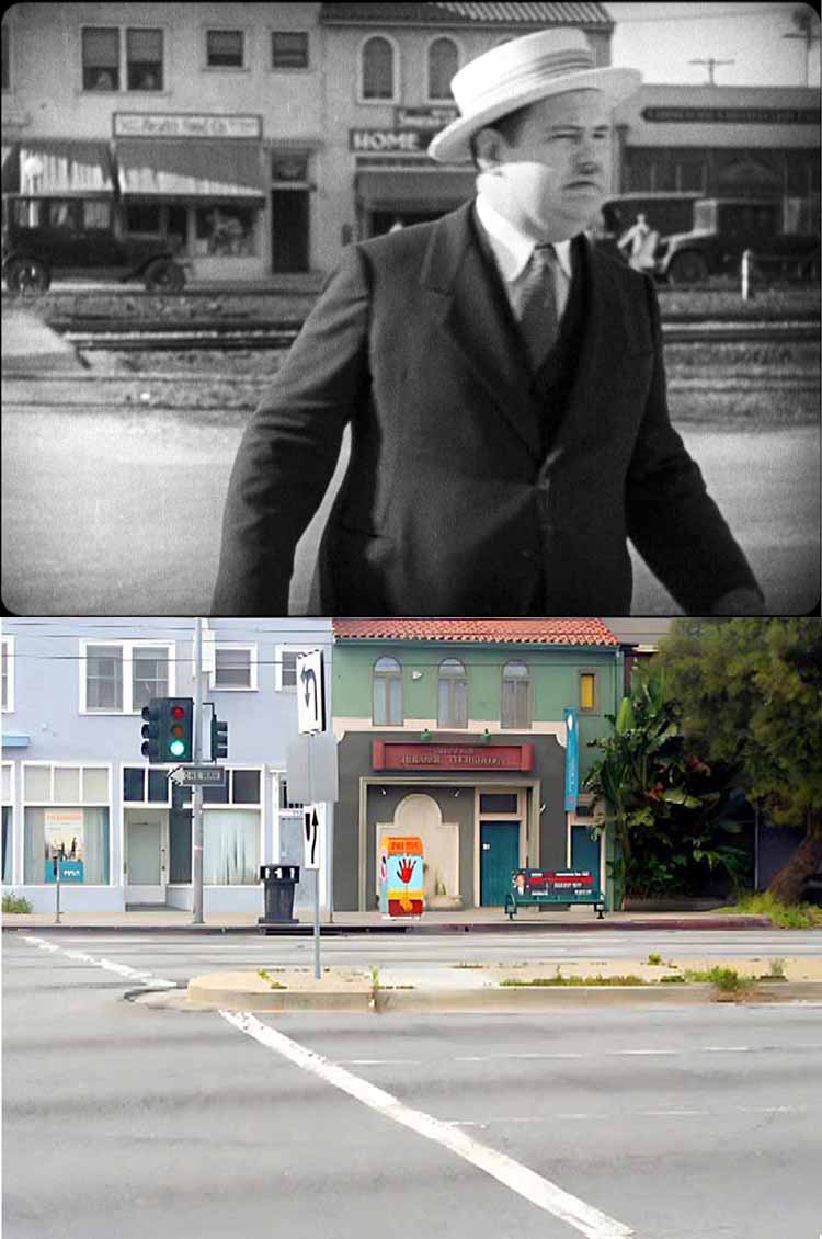 Filming location from the Laurel and Hardy movie Putting Pants On Philip.