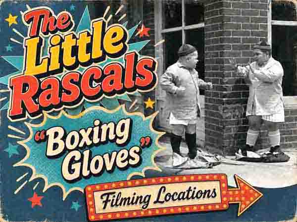 Title card from the Our Gang / The Little Rascals movie Boxing Gloves.