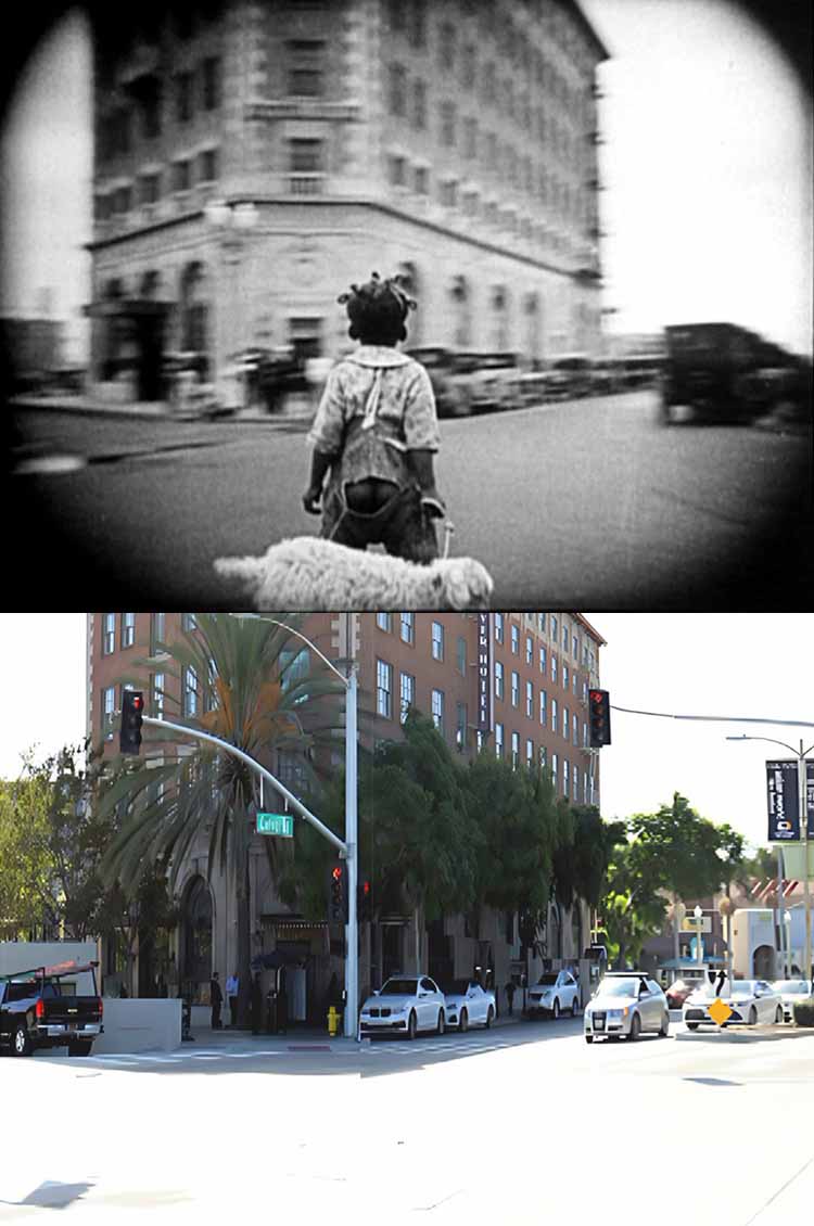 A scene from the 1925 Our Gang / The Little Rascals movie Your Own Back Yard.