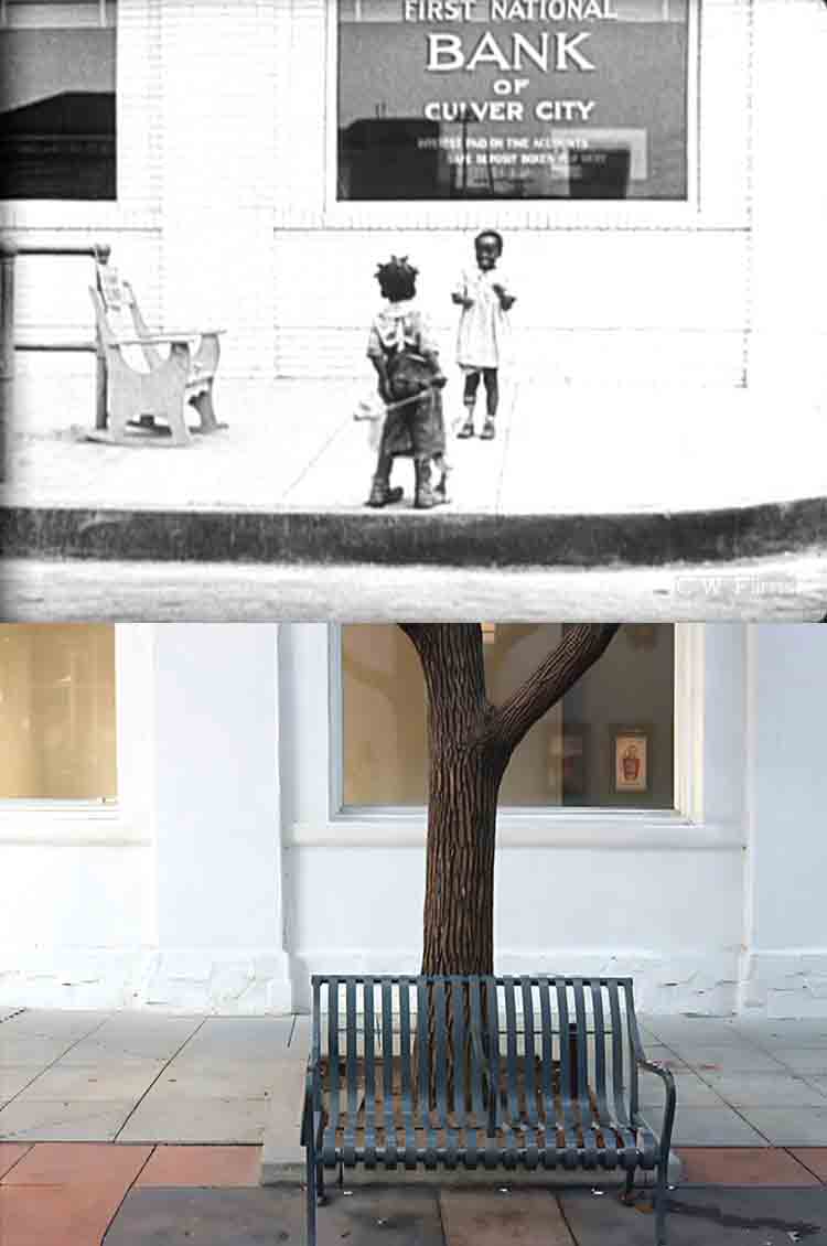 A scene from the 1925 Our Gang / The Little Rascals movie Your Own Back Yard.