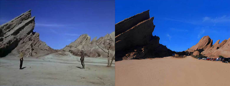 Scene from the TV series Star Trek episode Arena.