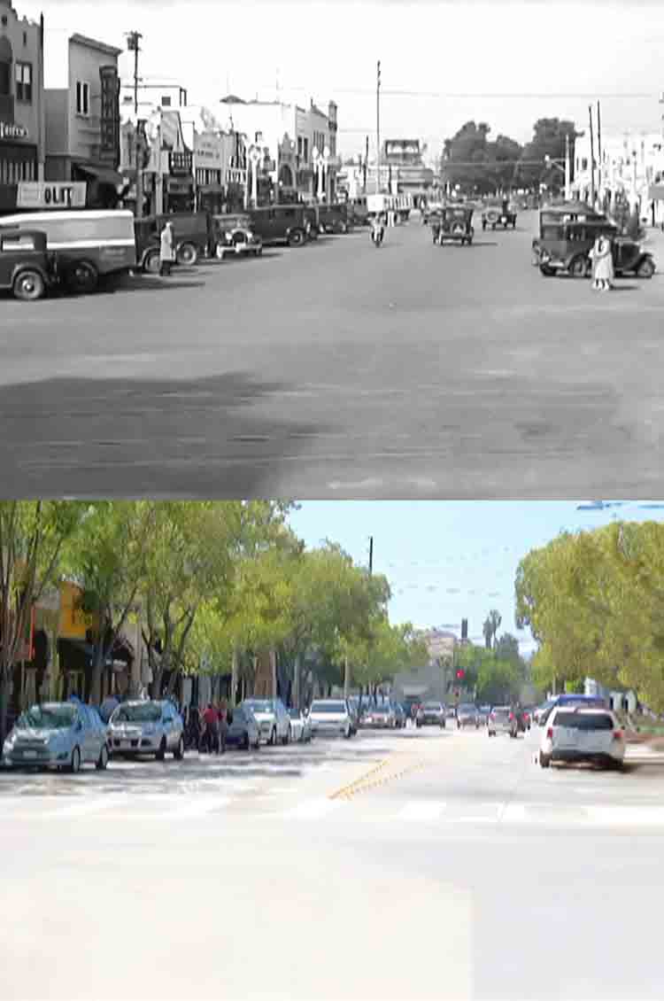 A scene from the 1933 movie Taxi Barons from The Taxi Boys series.