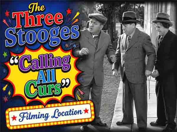 Title card from The Three Stooges movie Calling All Curs.