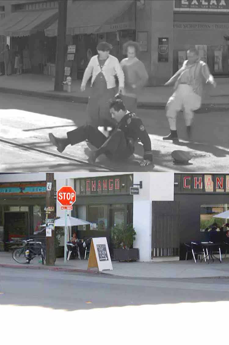 Filming location from the movie Three Little Beers starring The Three Stooges.