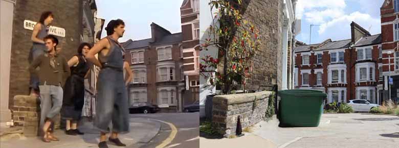 Then and now look at a scene from the music video for the Dexys Midnight Runners song Come On Eileen.