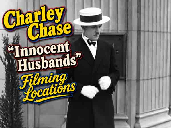 A scene from the 1925 movie Innocent Husbands starring Charley Chase.