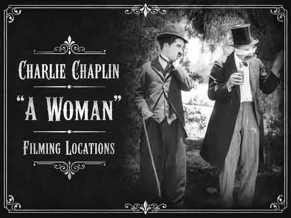 A scene from the 1915 Charlie Chaplin movie A Woman.