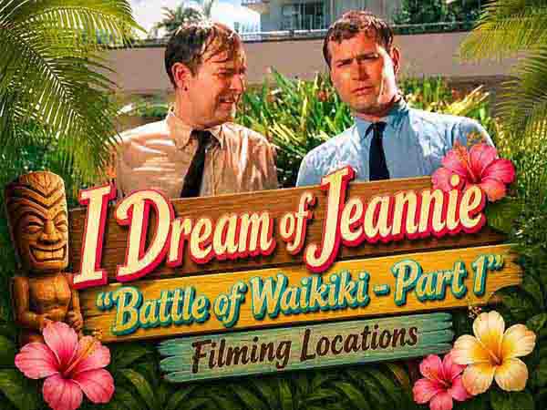 Title card from the episode Battle Of Waikiki from the TV series I Dream Of Jeannie.