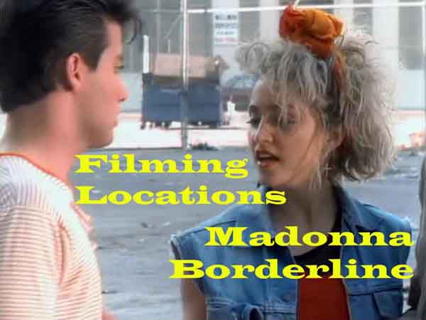 Title card from the Madonna music video Borderline.