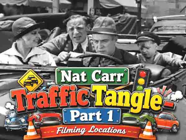 Title card from the Nat Carr comedy short movie Traffic Tangle.